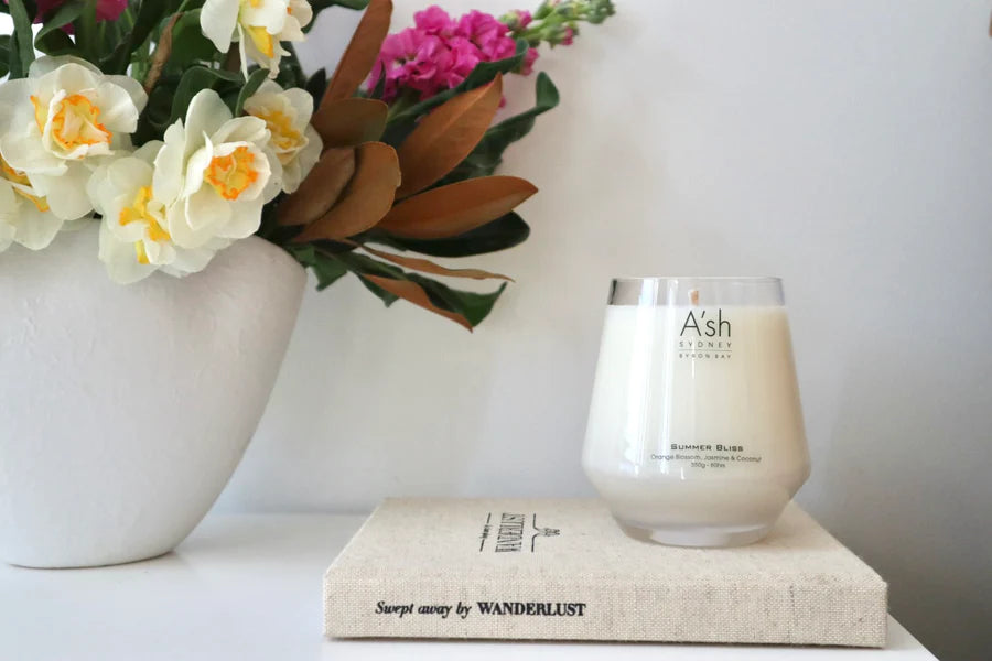 A'SH CANDLE - SUMMER BLISS (Orange Blossom, Jasmine, Coconut)