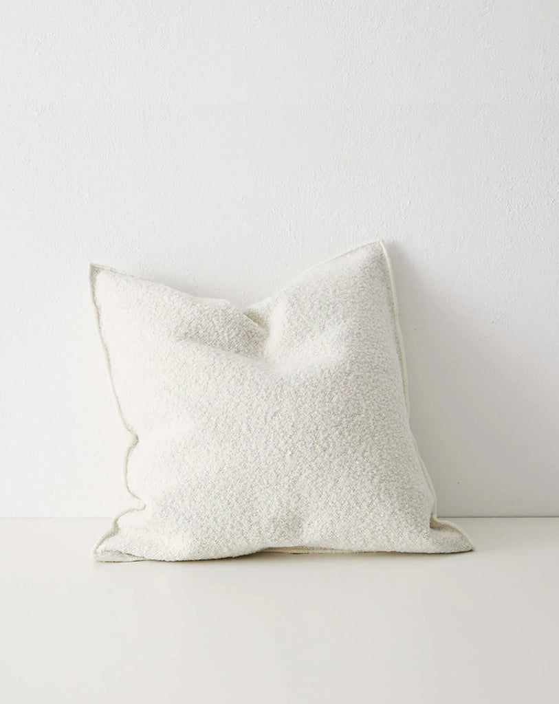 ALBERO BOUCLE CUSHION, IVORY