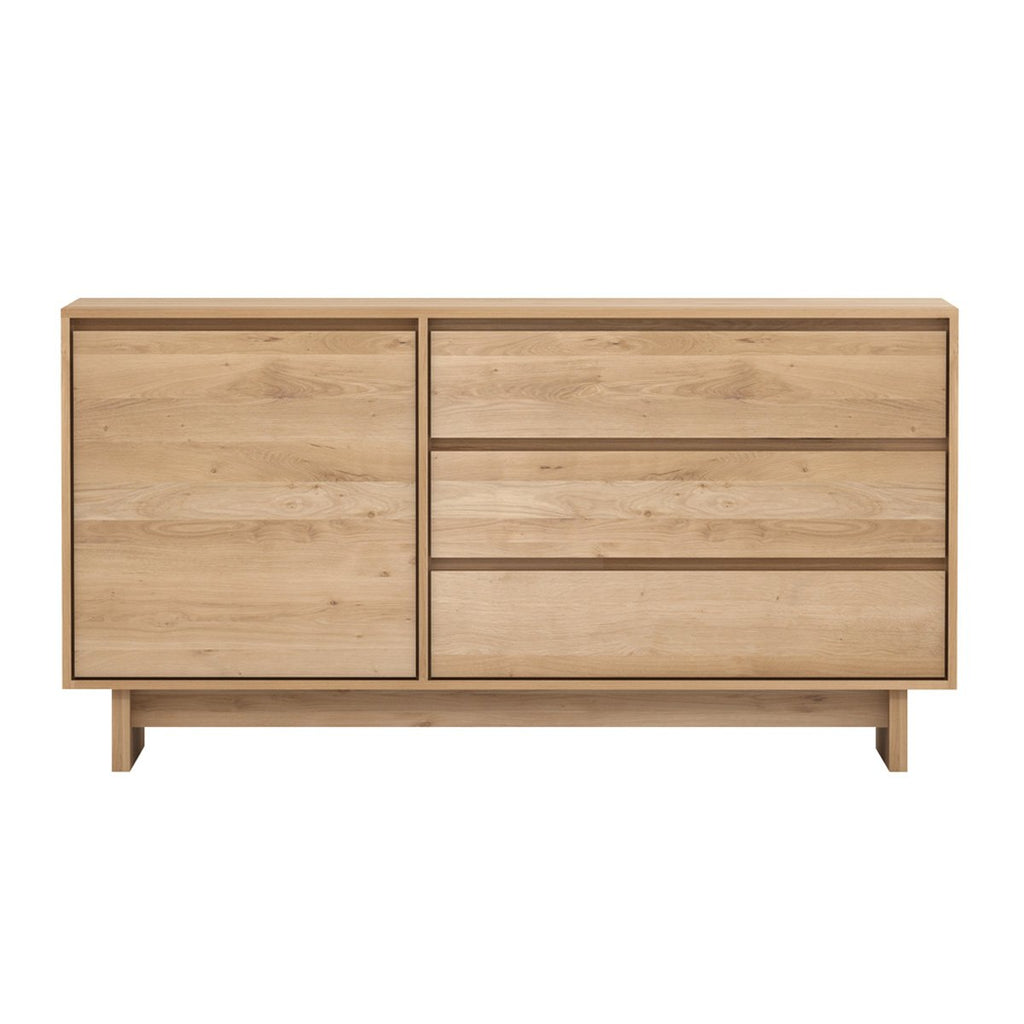 ETHNICRAFT OAK WAVE SIDEBOARD