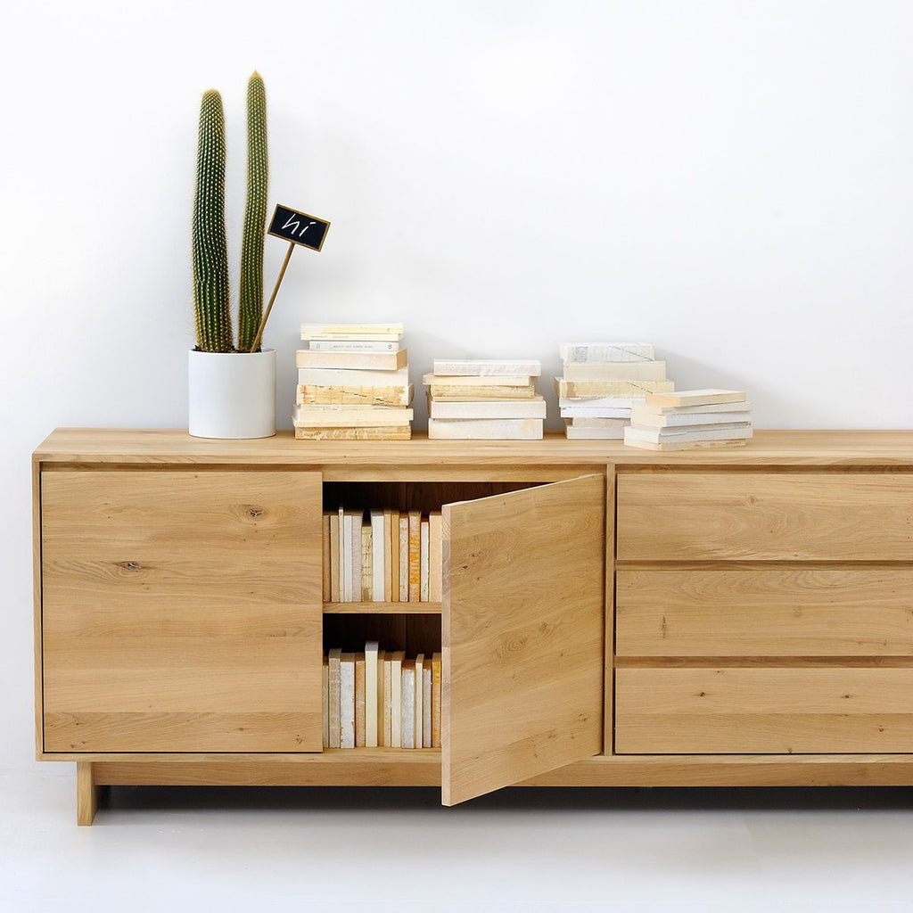 ETHNICRAFT OAK WAVE SIDEBOARD