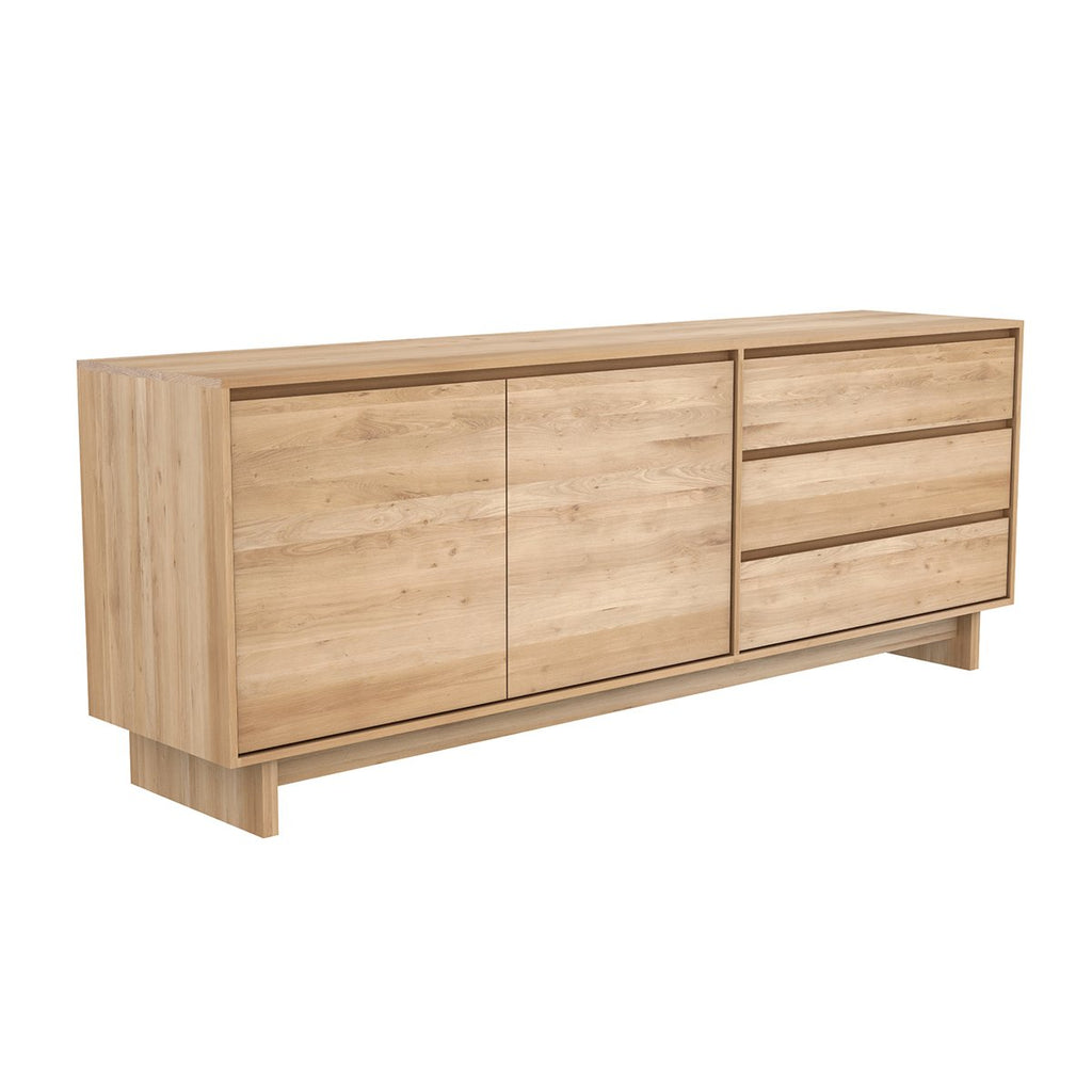 ETHNICRAFT OAK WAVE SIDEBOARD