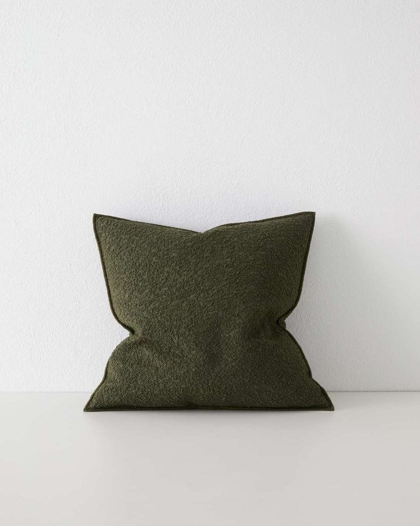 ALBERO BOUCLE CUSHION, OLIVE