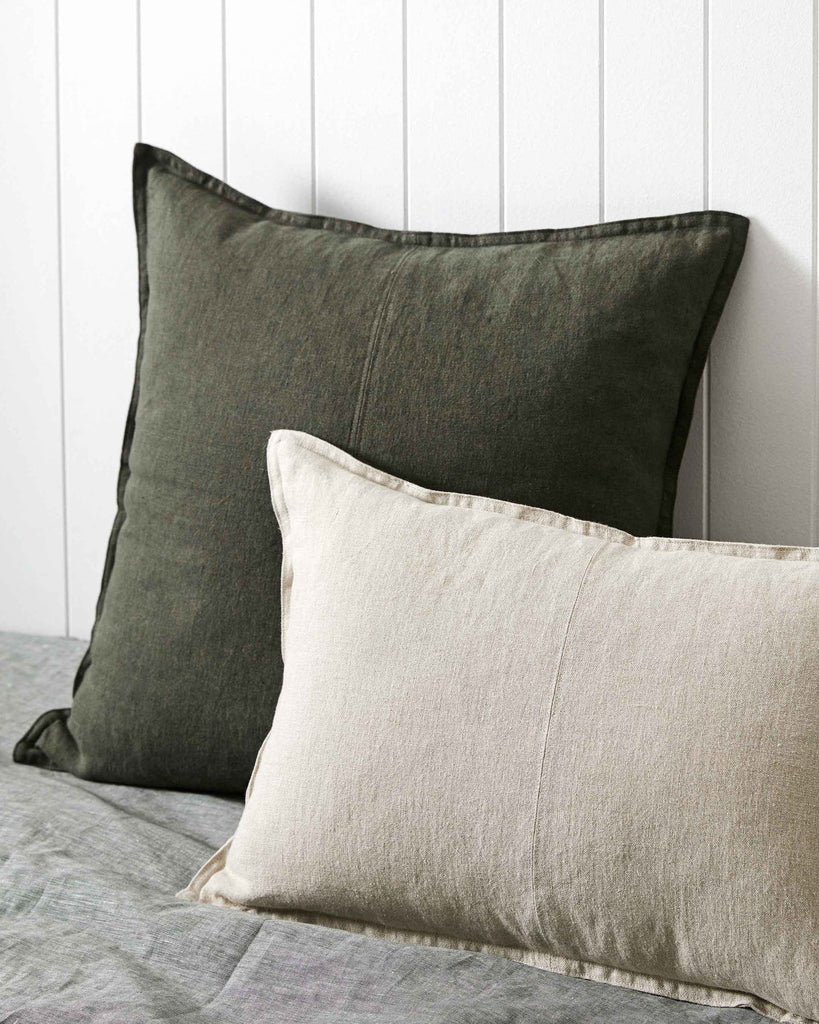 COMO CUSHION, NATURAL LINEN (3 sizes avail)