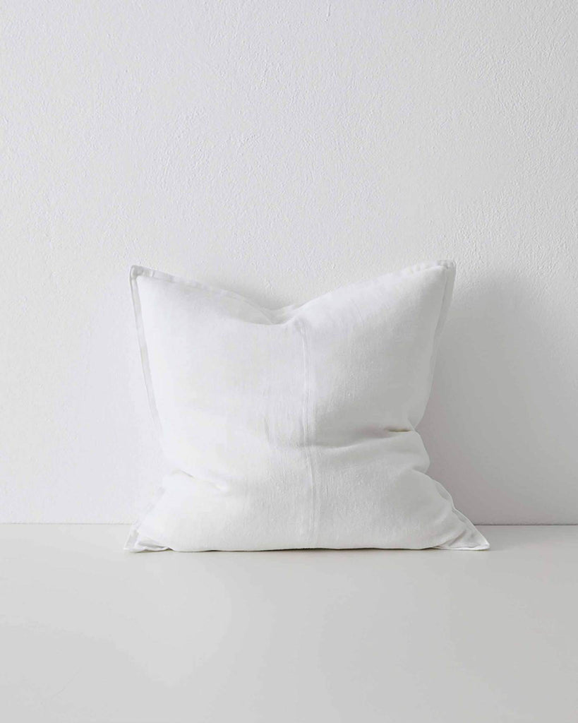 COMO SQUARE CUSHION, SNOW (3 sizes avail)