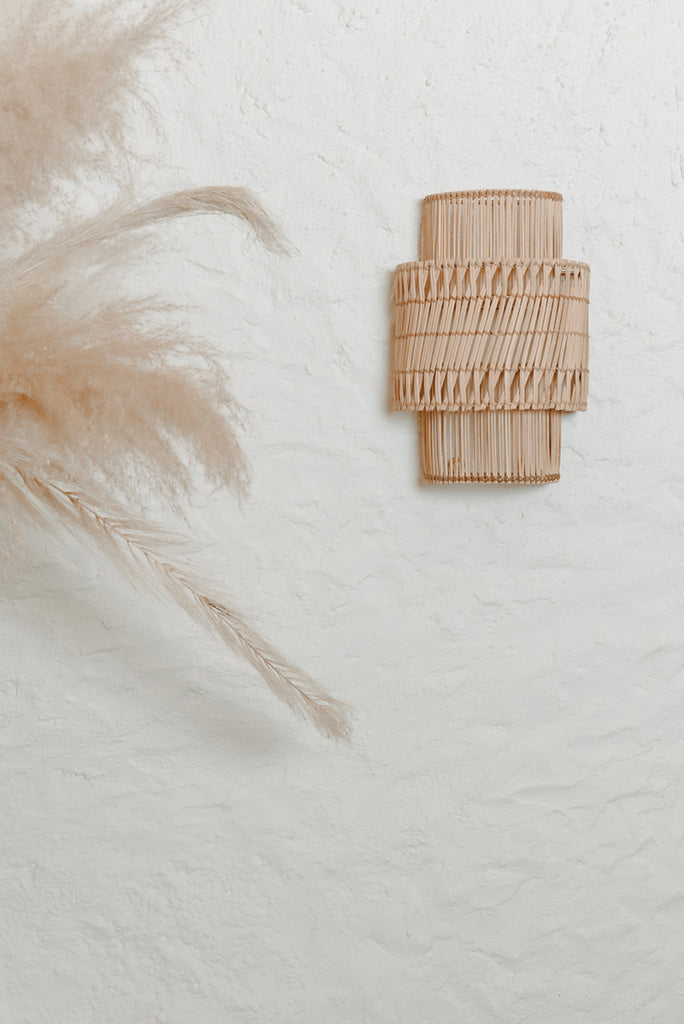 NORFOLK WALL SCONCE, NATURAL