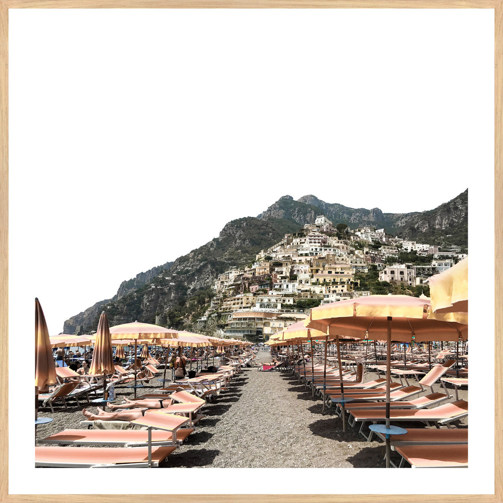 POSITANO COAST, FRAMED PRINT