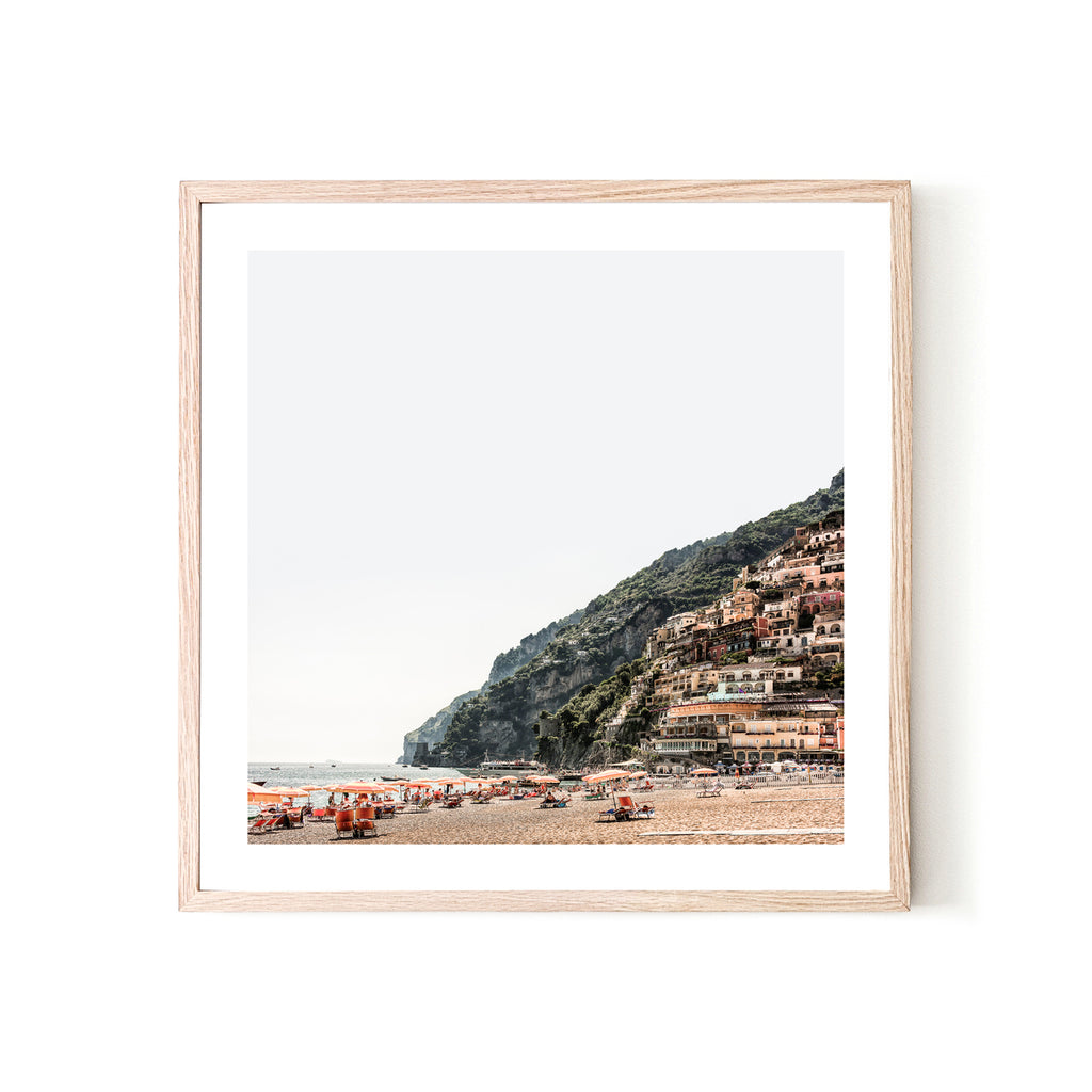 POSITANO VILLAS II, FRAMED PRINT