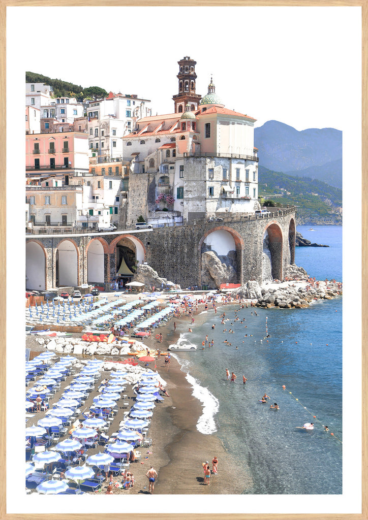 PROCIDA COAST, FRAMED PRINT