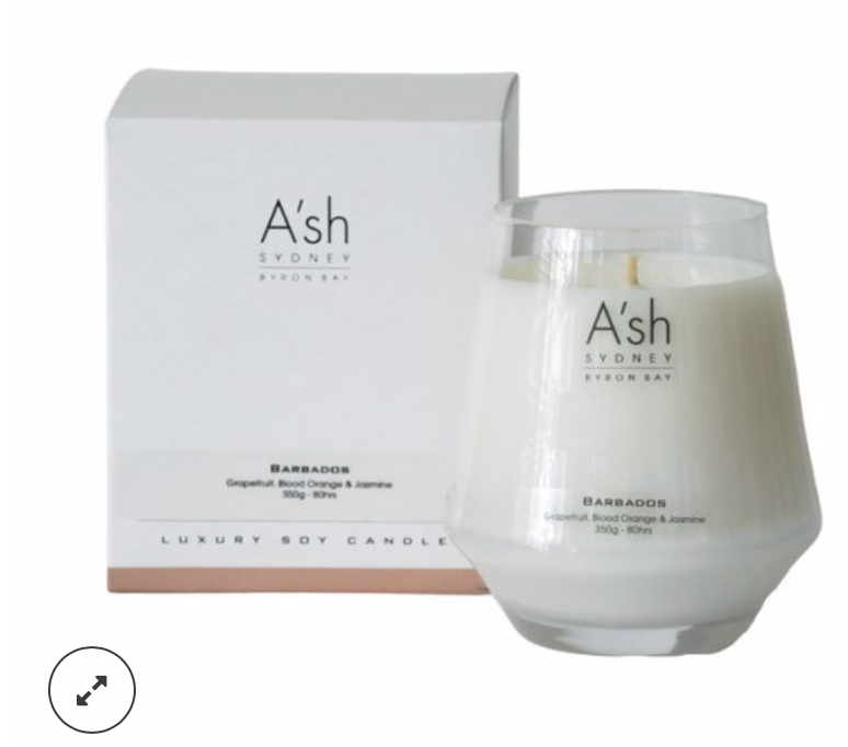 A'SH CANDLE - BARBADOS (Grapefruit, Blood Orange & Jasmine)