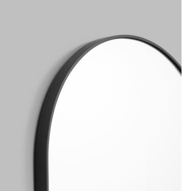 BJORN OVAL MIRROR BLACK