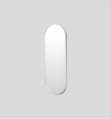 BJORN OVAL LARGE MIRROR BRIGHT WHITE