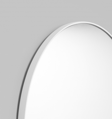 BJORN ROUND MIRROR BRIGHT WHITE