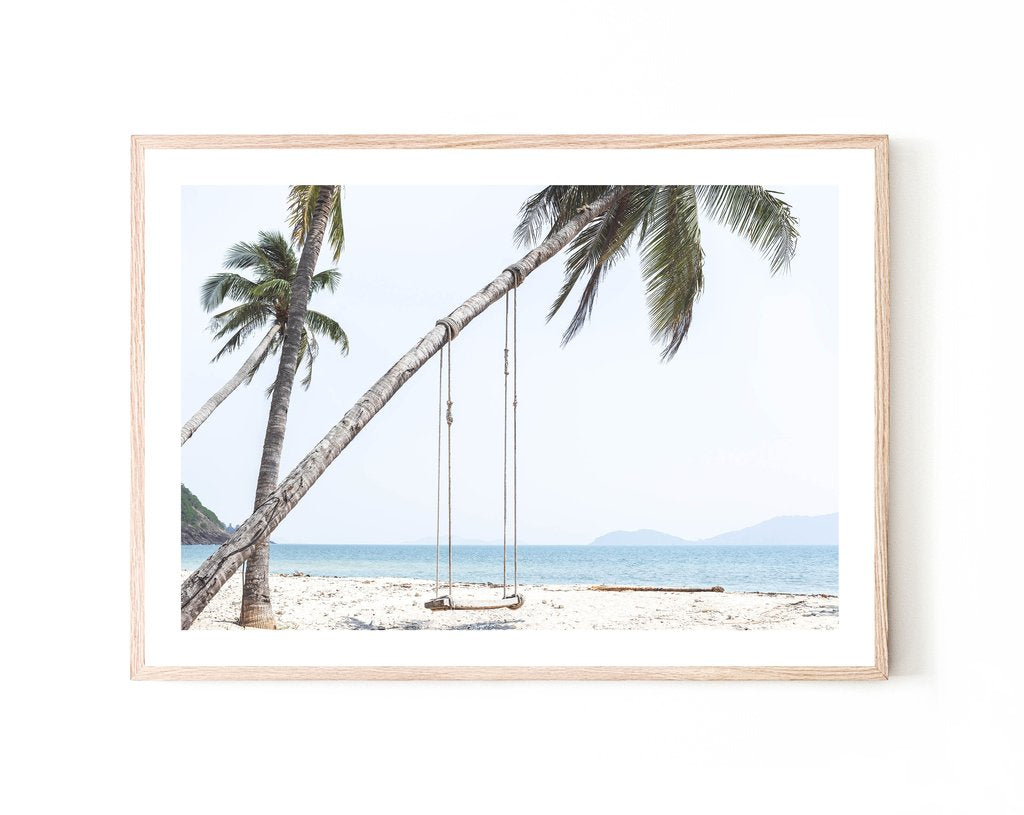 WOODEN SWING FRAMED PRINT