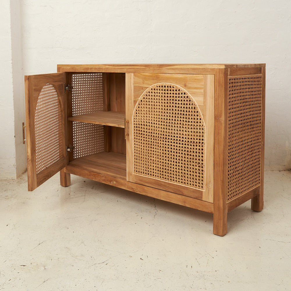 ARCH RATTAN BUFFET