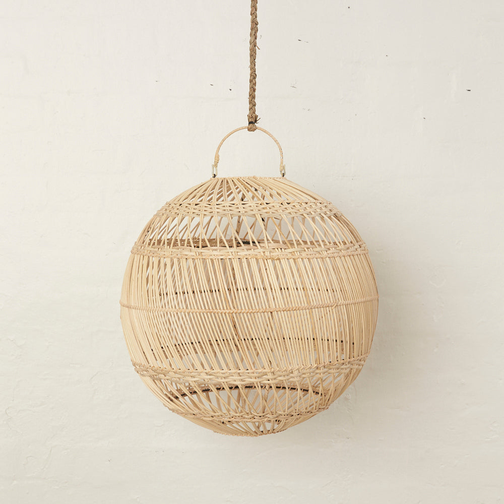 ANWEN RATTAN BALL LIGHT SHADE