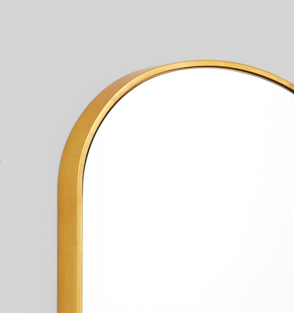 BELLA ARCH BRASS MIRROR 55 x 65cm