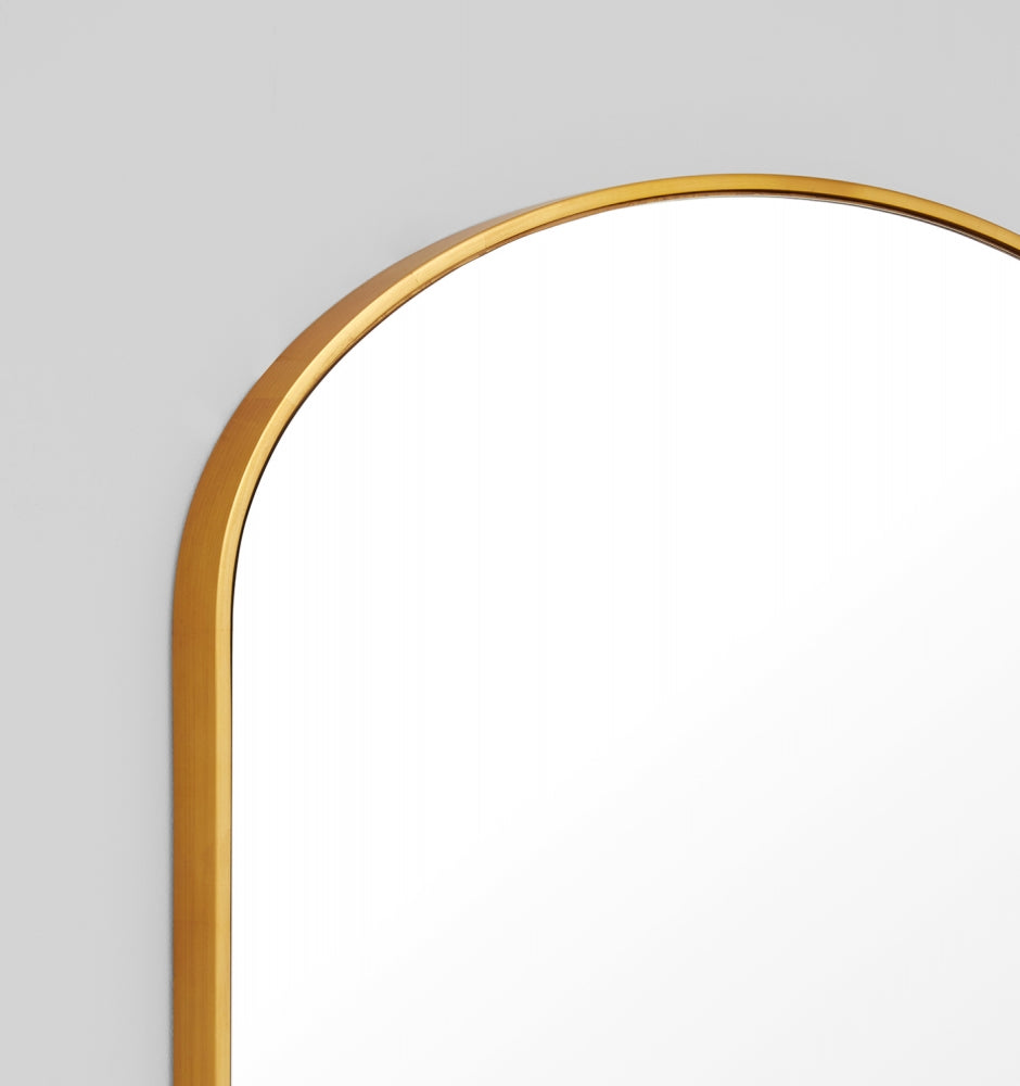 BELLA ARCH BRASS MIRROR 90x100cm