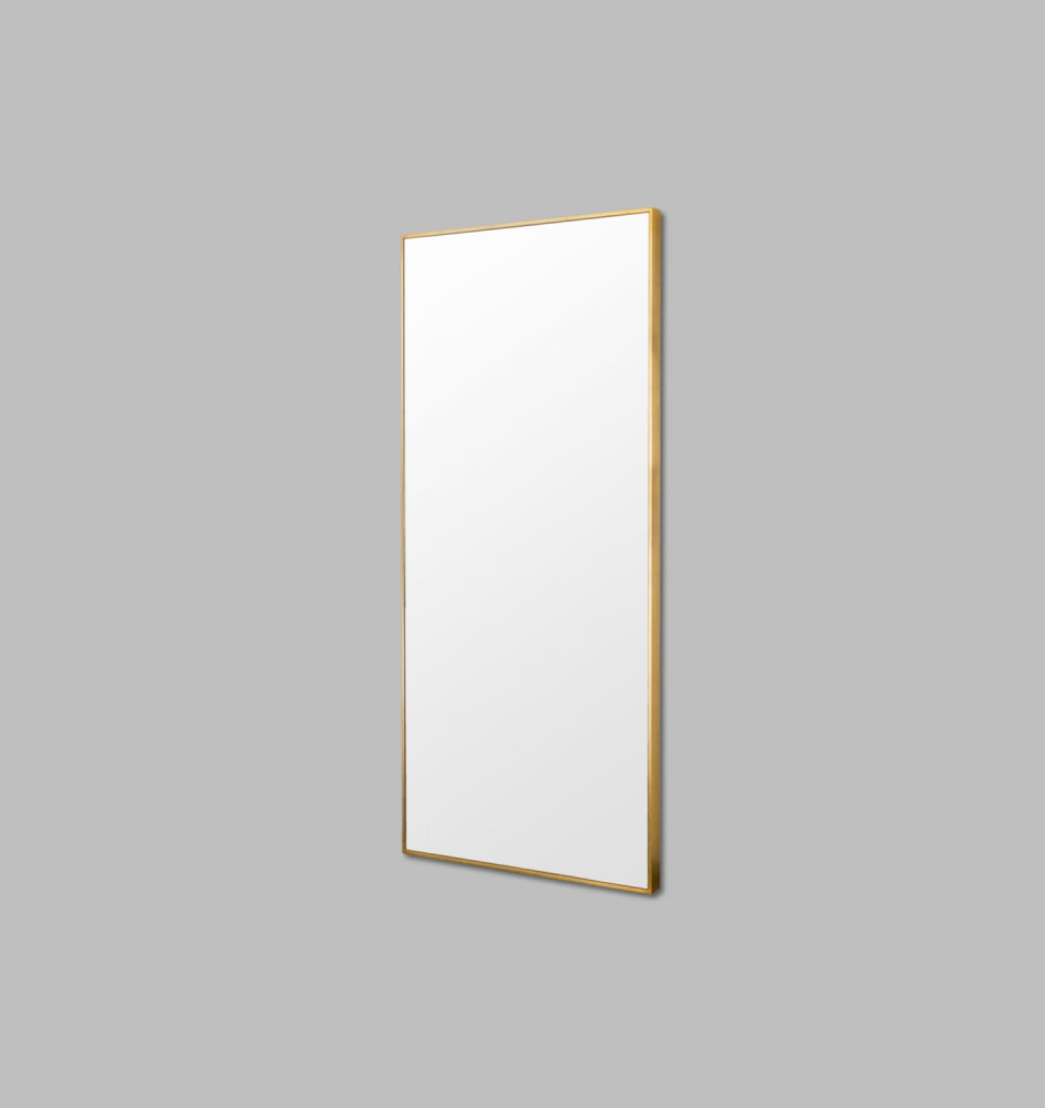 BELLA LEANER MIRROR BRASS