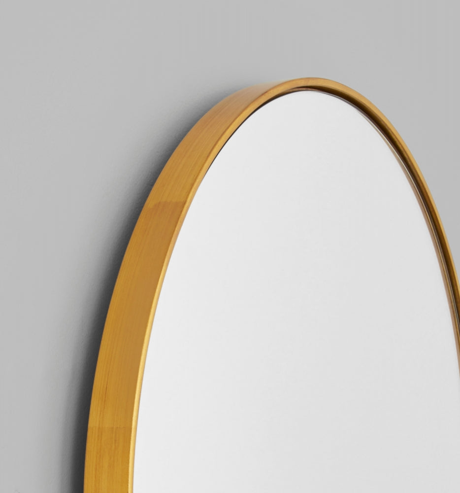 BJORN OVAL LARGE MIRROR BRASS