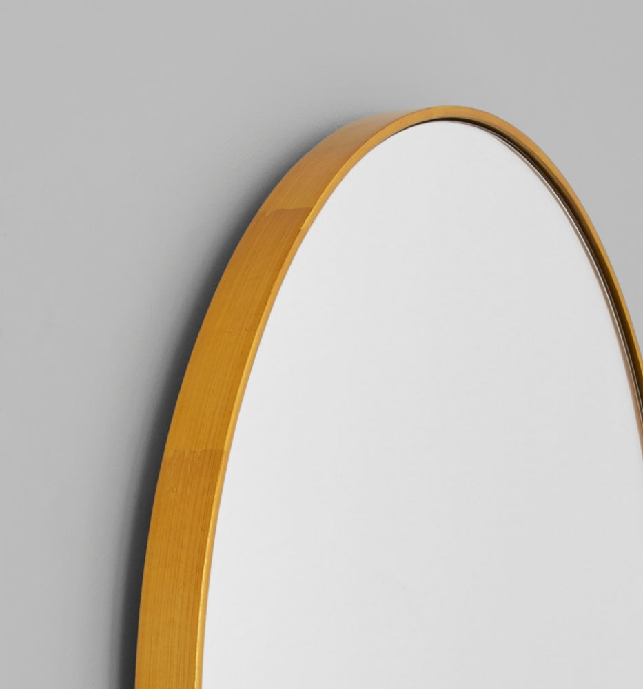 BJORN OVAL MIRROR BRASS