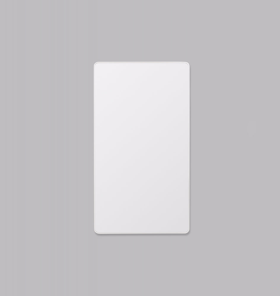 FLYNN CURVE LEANER MIRROR BRIGHT WHITE