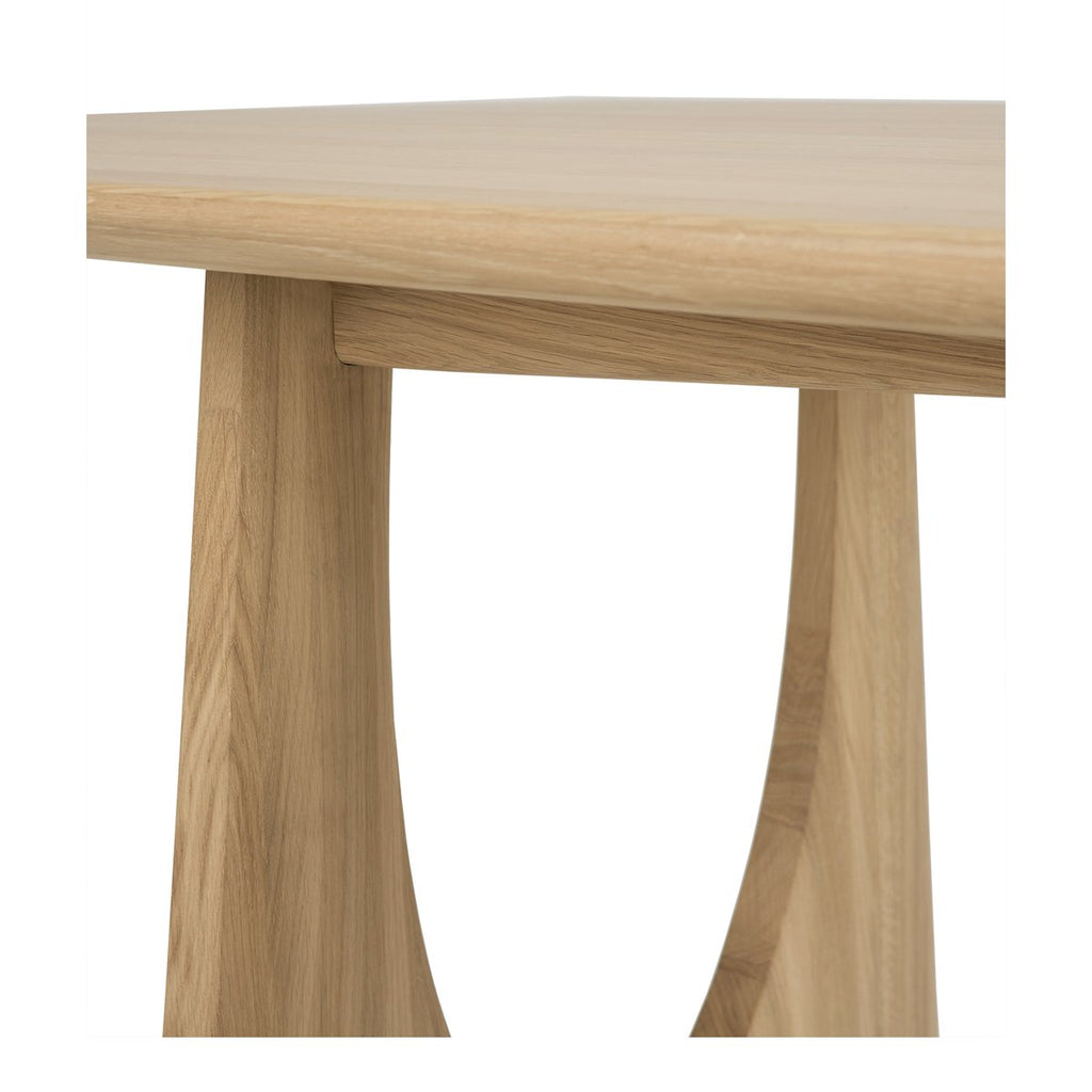 ETHNICRAFT OAK GEOMETRIC DINING TABLE