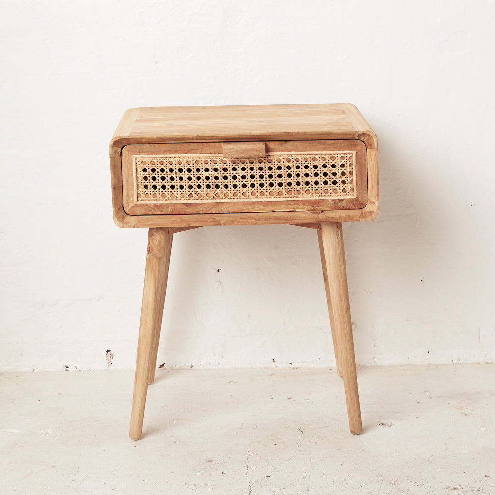 GIL RATTAN BEDSIDE TABLE