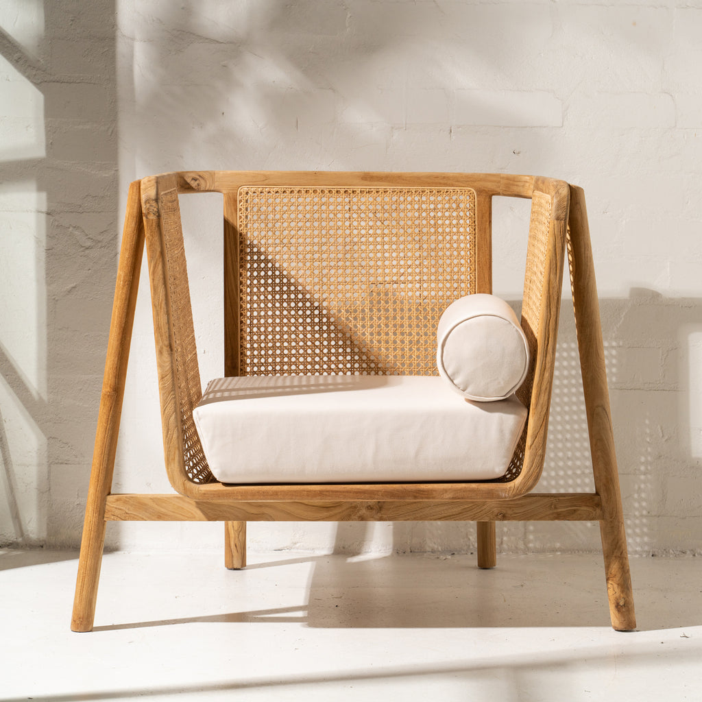 JEMBER TEAK & RATTAN ARM CHAIR