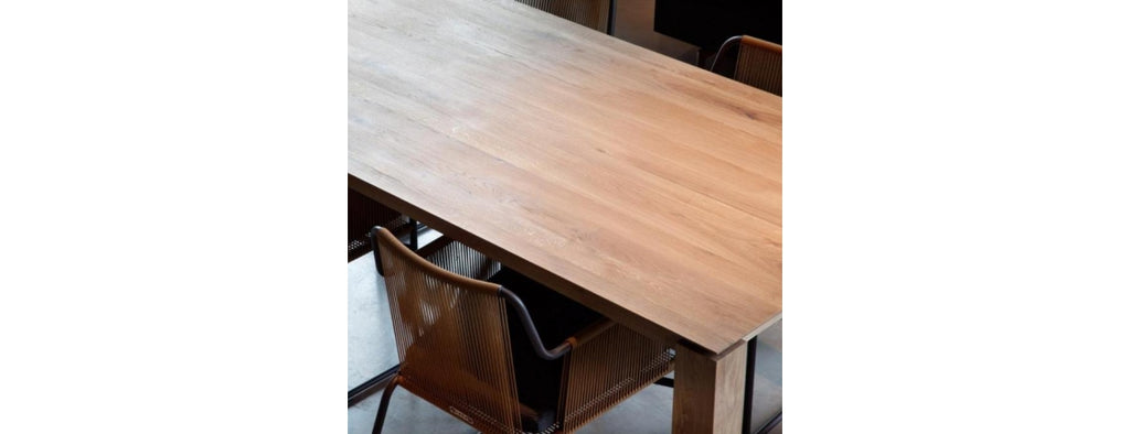 ETHNICRAFT OAK SLICE DINING TABLE