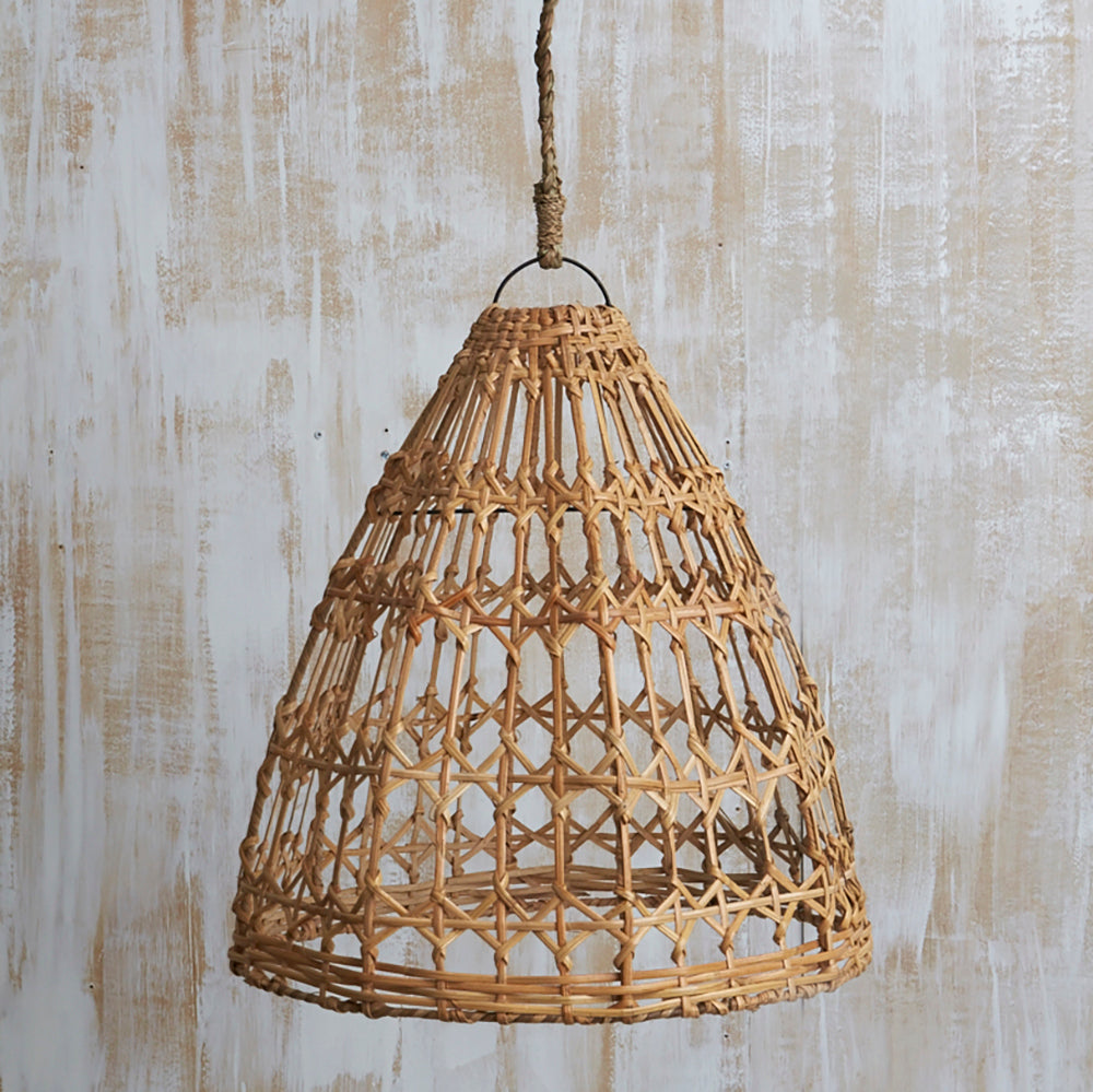 RATTAN TRI LIGHTSHADE, NATURAL