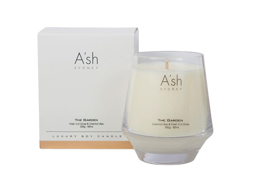 A'SH CANDLE - THE GARDEN (Oriental Lillies & Fresh Cut Grass)