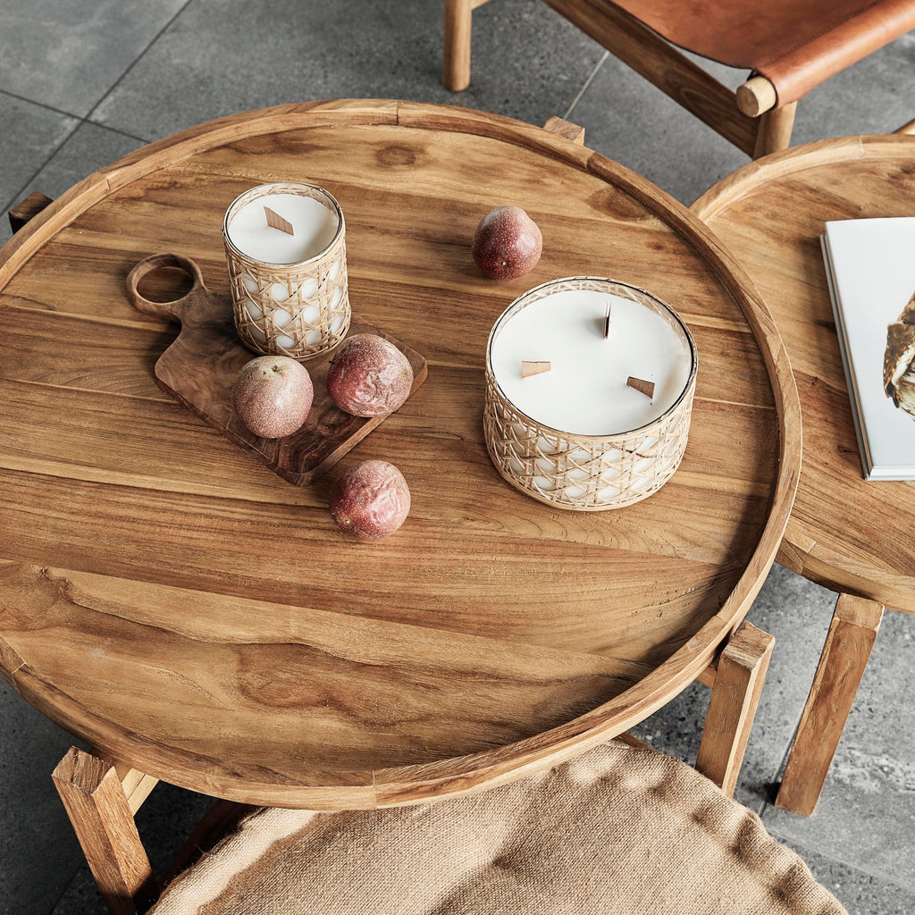 TEAK TRAY COFFEE TABLE