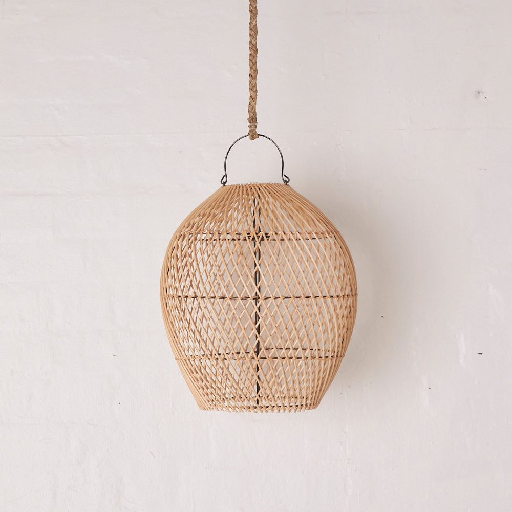 TULIP RATTAN LIGHT SHADE