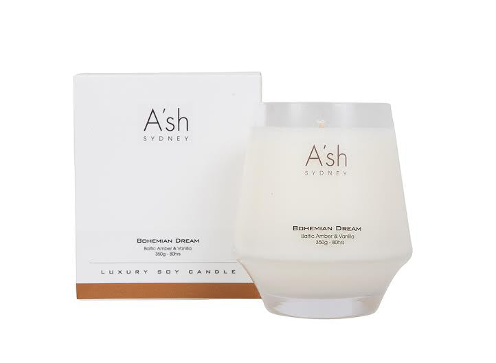 A'SH CANDLE - BOHEMIAN DREAM (Baltic Amber & Vanilla)